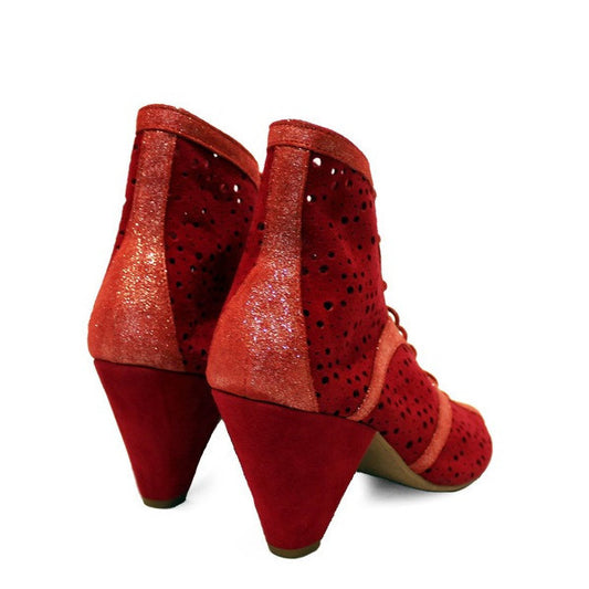 Danii - Red Suede Lace- Last Pairs 34 & 40 - Chanii B