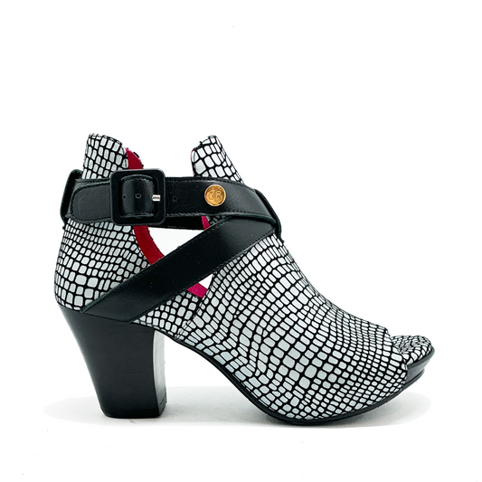 Rouge - Black and White shoe boot - Chanii B
