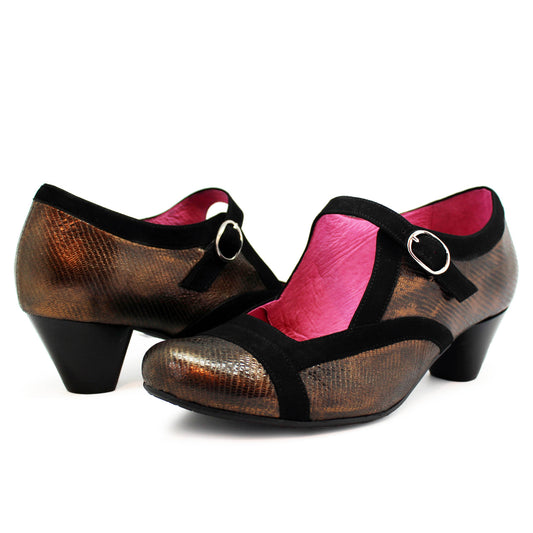 Bouquet - Bronze bar shoe - Chanii B