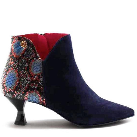 Zone - Navy Suede ankle boot - Chanii B