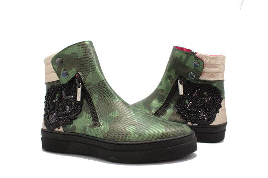 Chat - Military Green ankle boot - Chanii B