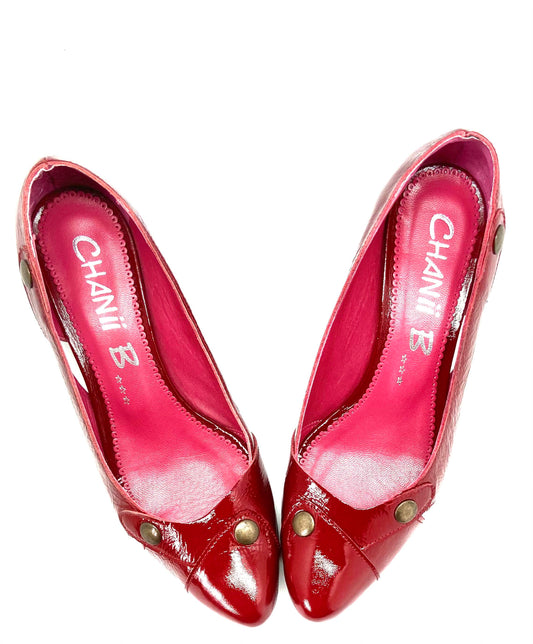 Clique - Red Patent- Last pair 36! - Chanii B