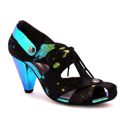 Coco - Black Rainbow Unicorn heel shoe - Chanii B