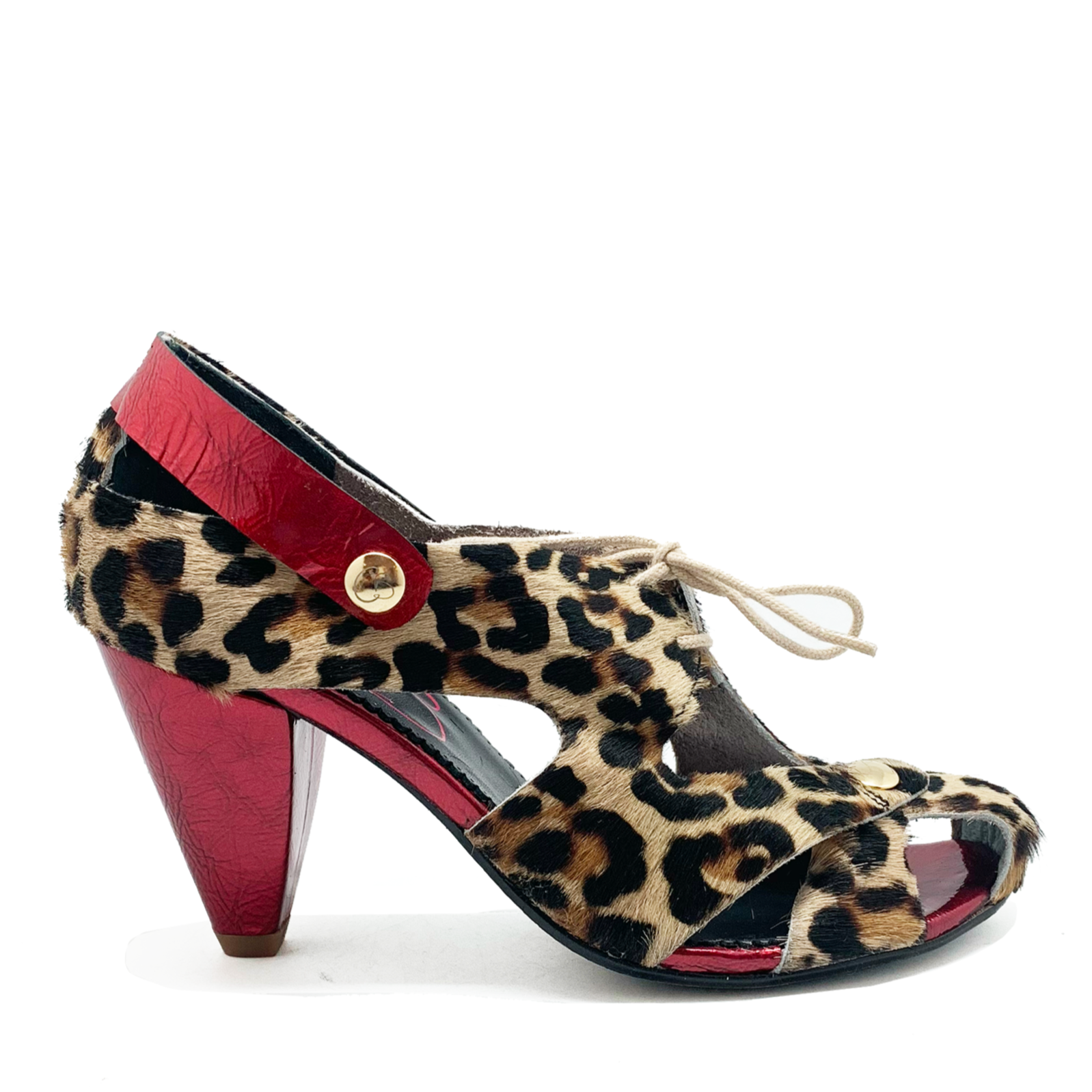 Leopard and clearance red heels