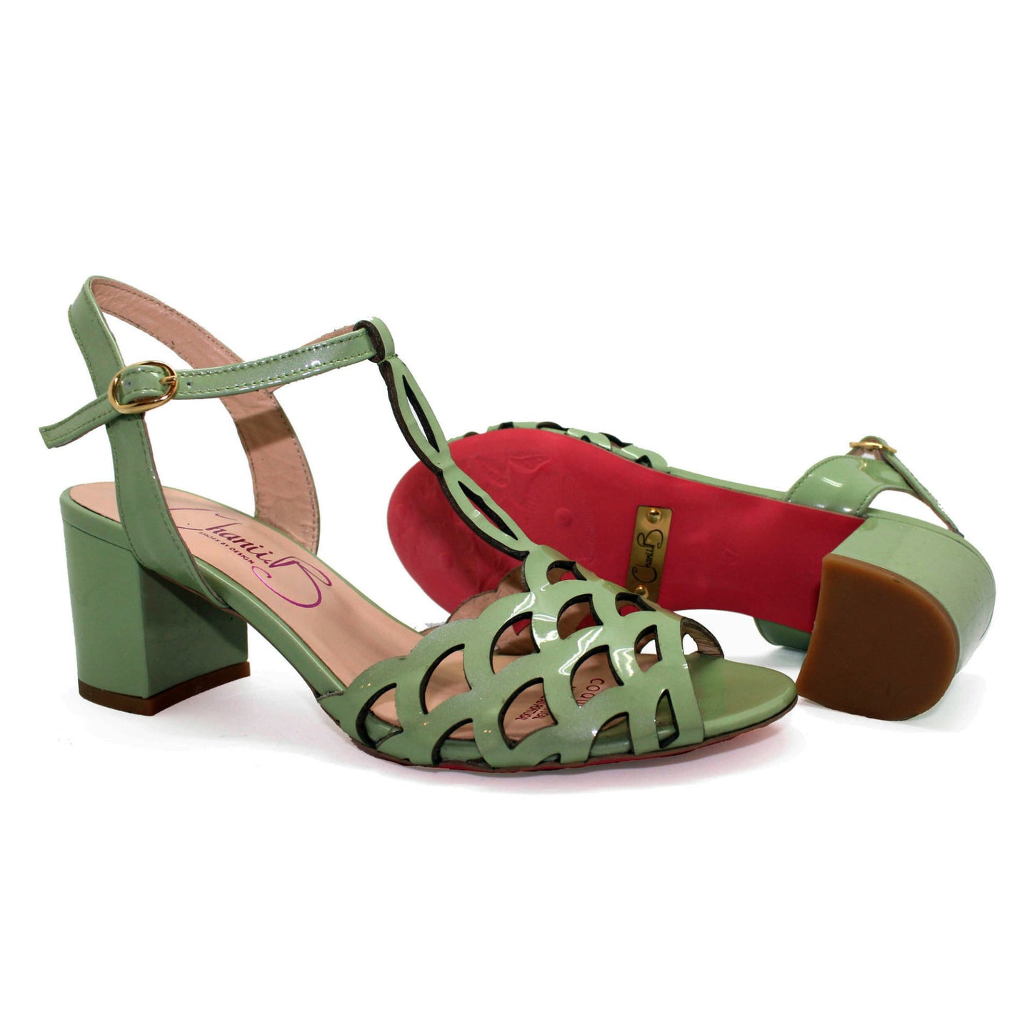 Coquille - Green Patent - LAST PAIRS 38, 40 AND 41