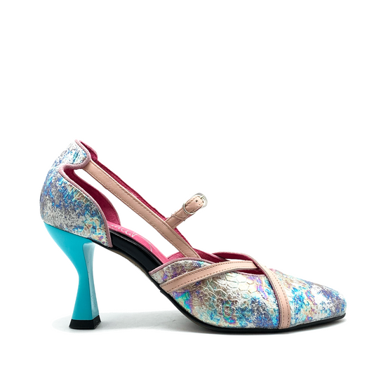 Crime - Pastel Snake Print/Turquoise- mermaid - Chanii B