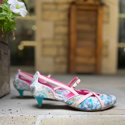 Croisse- multi pastel- mermaid kitten heel - Chanii B