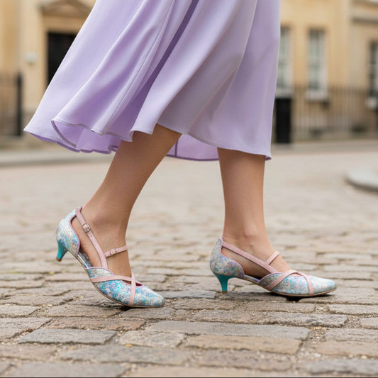 Croisse- multi pastel- mermaid kitten heel - Chanii B