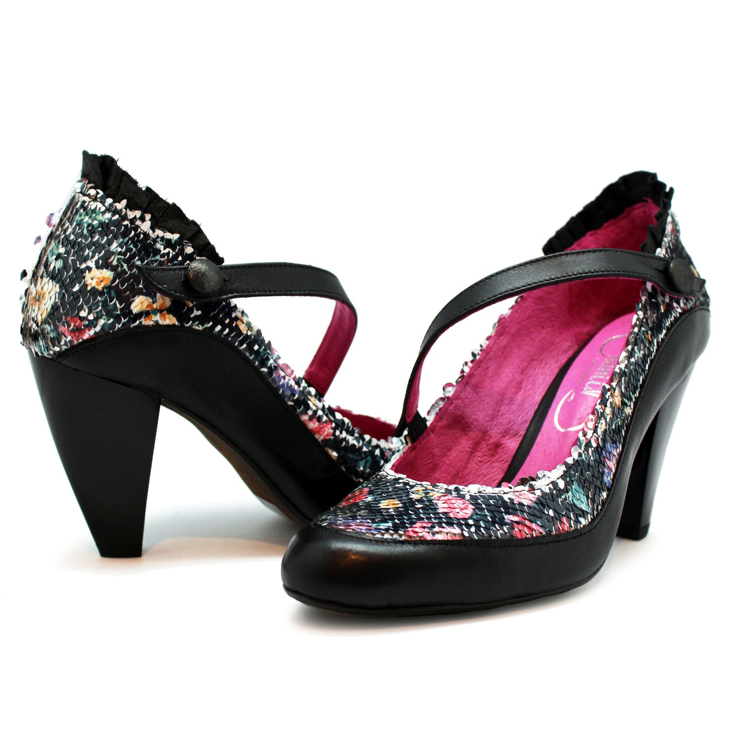 Delicieux - Black/Multi Sequin- last pairs 38 and 40!