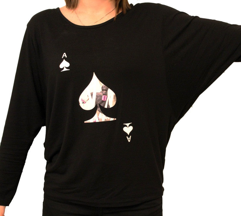 Chanii B Top-ACE OF SPADES