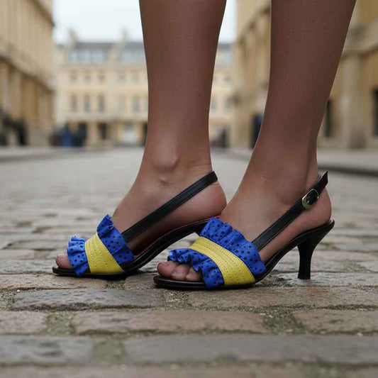 Fern - Blue Yellow- LAST PAIR 37!