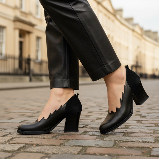 Flame - Black Leather- Last pair 37, 40 & 41!