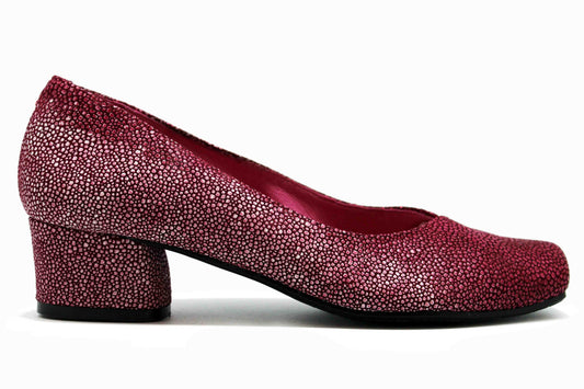 Polo fuchsia low heel shoe - Chanii B