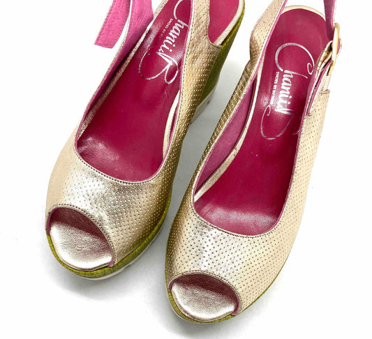 Fallon -Gold wedge LAST PAIR 37 - Chanii B