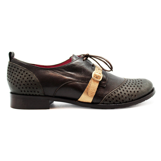 Excuse Moi - Grey lace up - Chanii B