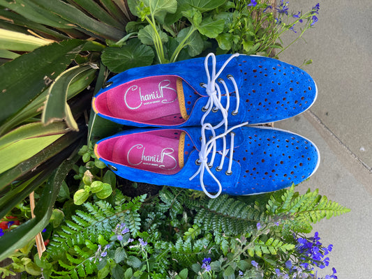 Cordon - Royal Blue lace up sneaker - Chanii B