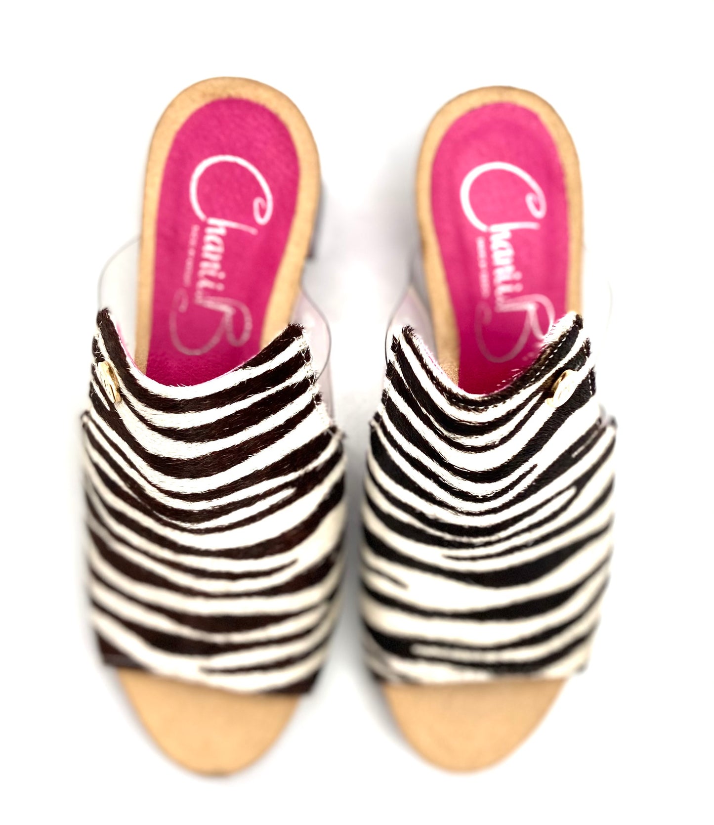 Cannes - Animal print slip on slide - Chanii B