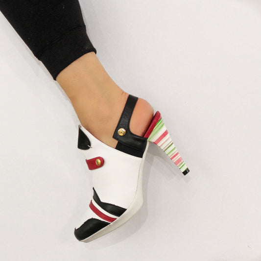 St Etienne- White multi -Sling back - Chanii B