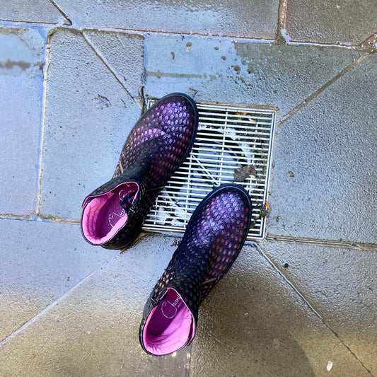 Chat -purple metallic ankle boot - Chanii B