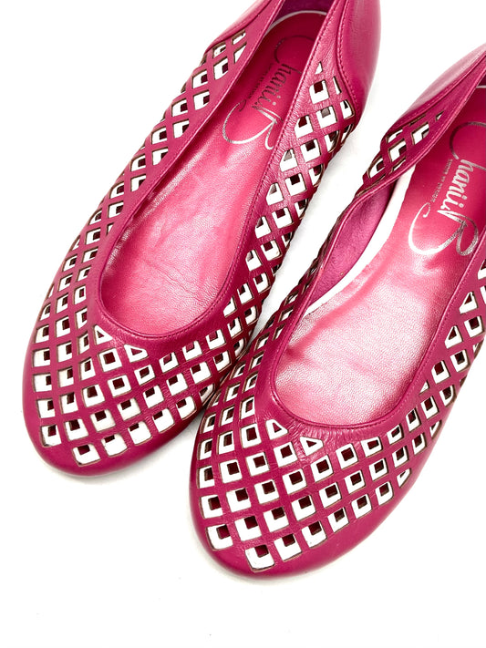 Onyx - Fuchsia/White ballerina Last pairs - Chanii B