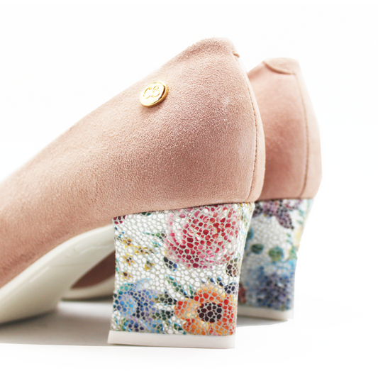 Lu Lu - Dusty Pink low heel shoe - Chanii B