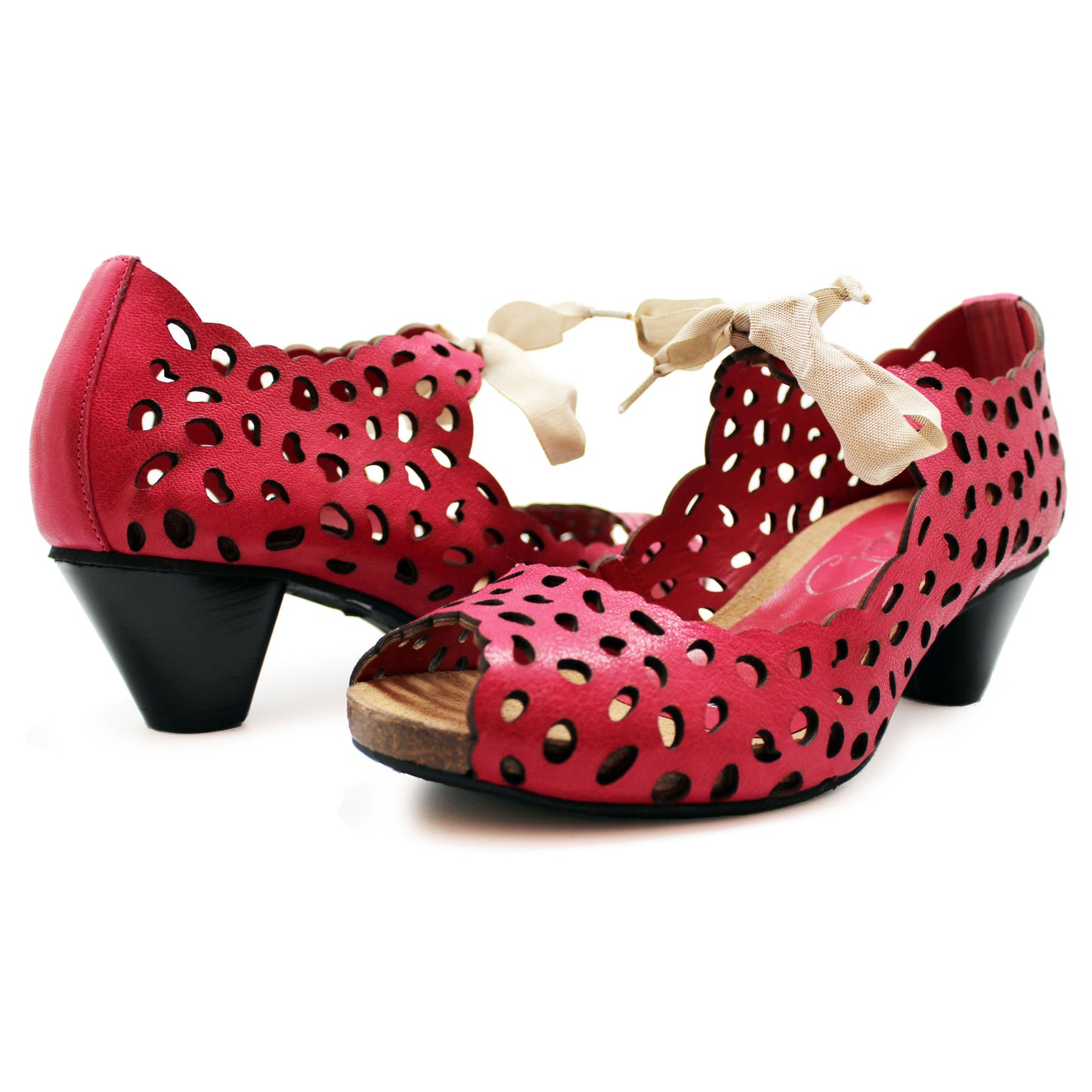 Luca - Fuchsia low heel shoe- LAST PAIR 42! - Chanii B