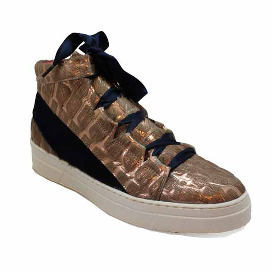 Patin - Rose Gold Pony high top sneaker - Chanii B