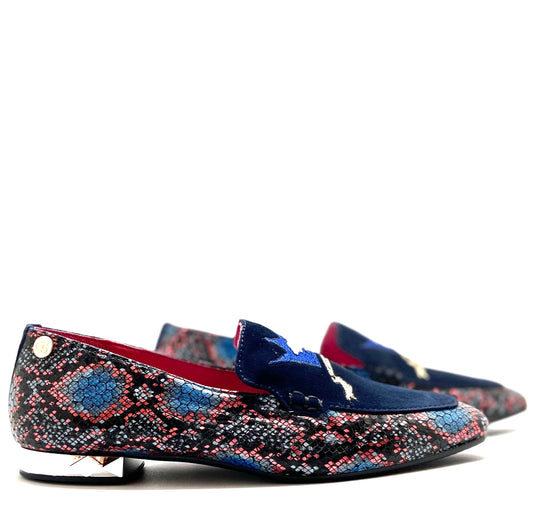 Phase - Navy Suede loafer - Chanii B