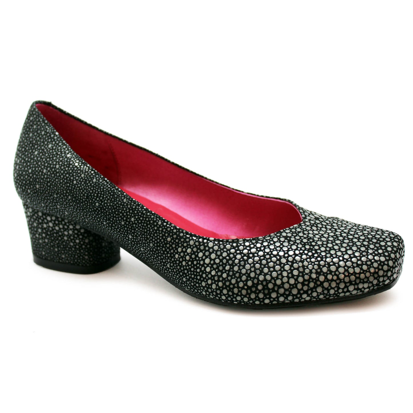 Polo - Grey Stingray Low heel shoe - Chanii B