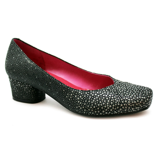 Polo - Grey Stingray Low heel shoe - Chanii B