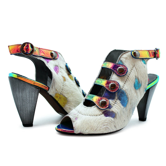 Honey - White Rainbow Unicorn heel - Chanii B