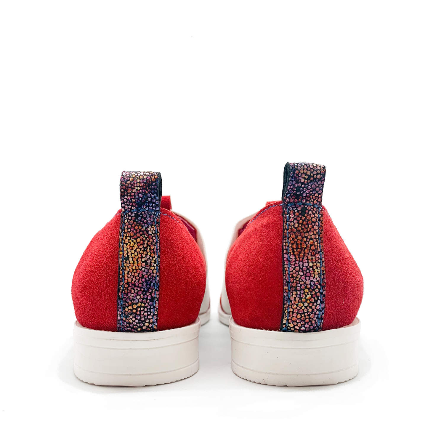 Bourbon - Red White slip on - Chanii B