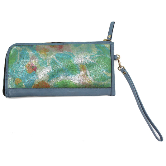 Savon - Turquoise Floral-clutch-wallet