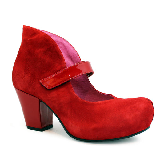 Stylo - Red Suede- Bar shoe - Chanii B