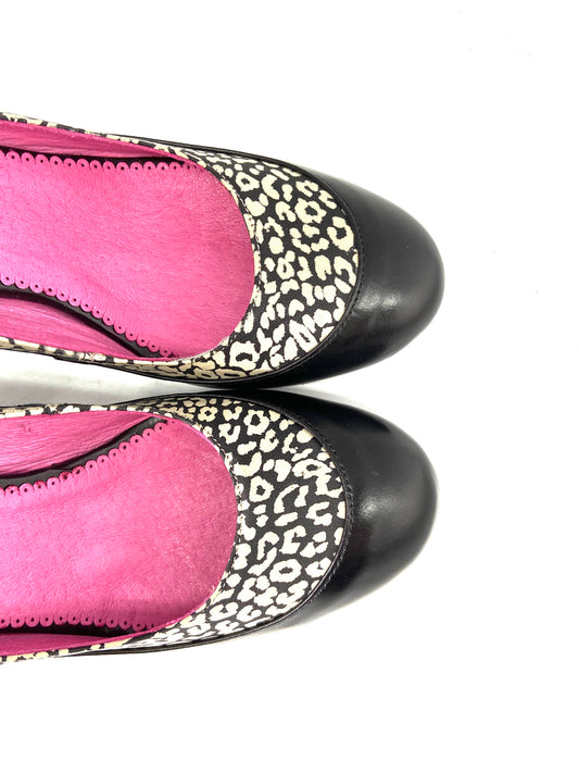 Tresor - Black/Fuchsia heel shoe- Last pair 35 - Chanii B