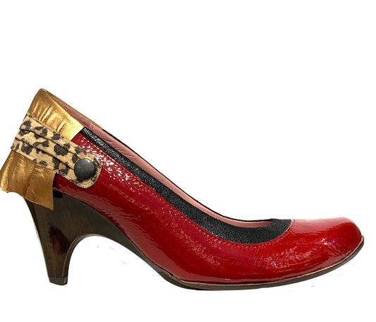 Tropez-Red patent/leopard Last pair 36! - Chanii B