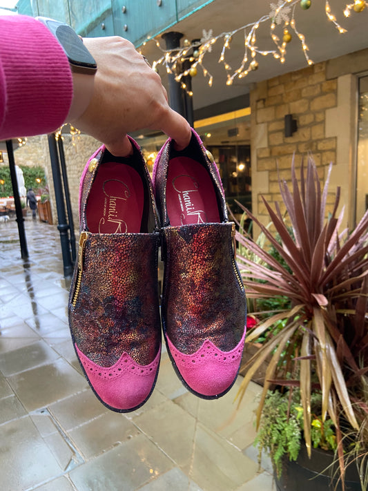 Zap- Cranberry Multi Slip on shoe - Chanii B