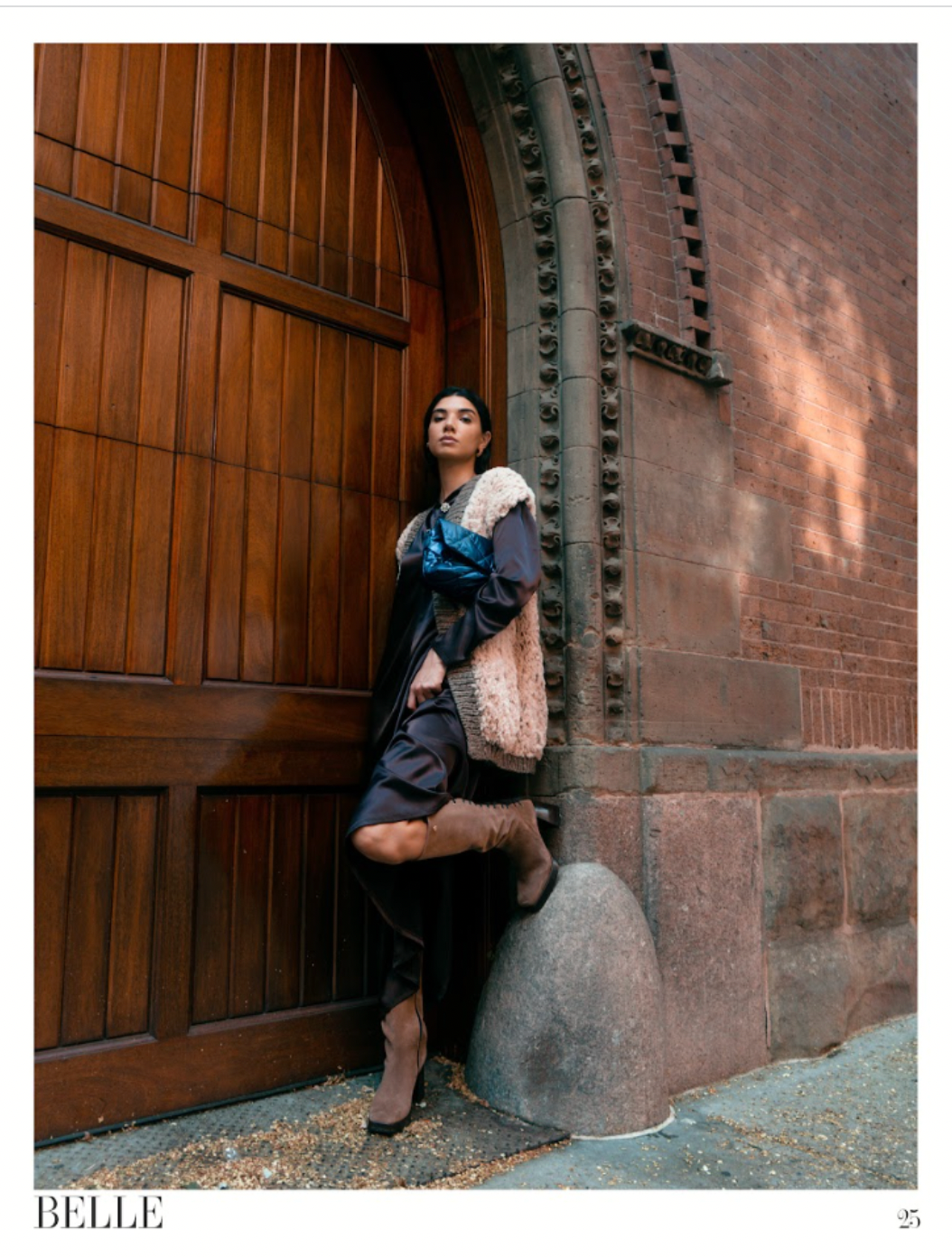 BELLE MAGAZINE FEATURES LA FEMME PLATFORM BOOT - Chanii B