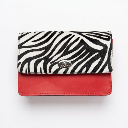 Chinoux- small zebra and red handbag