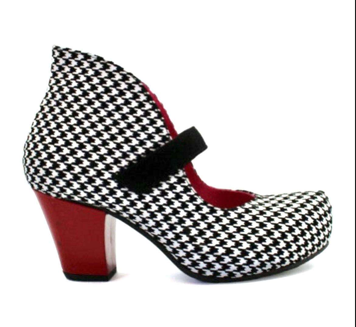 Stylo - Houndstooth bar shoe