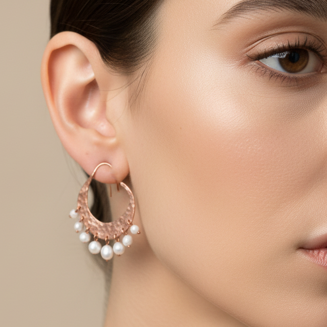 Earrings-Pear Lesque