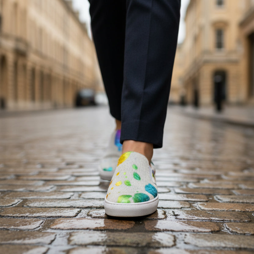 Scala - White rainbow unicorn sneaker- selling out fast!