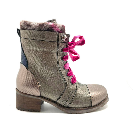 Grouse-Ling - Pewter-silver lace up boot- last pair 36