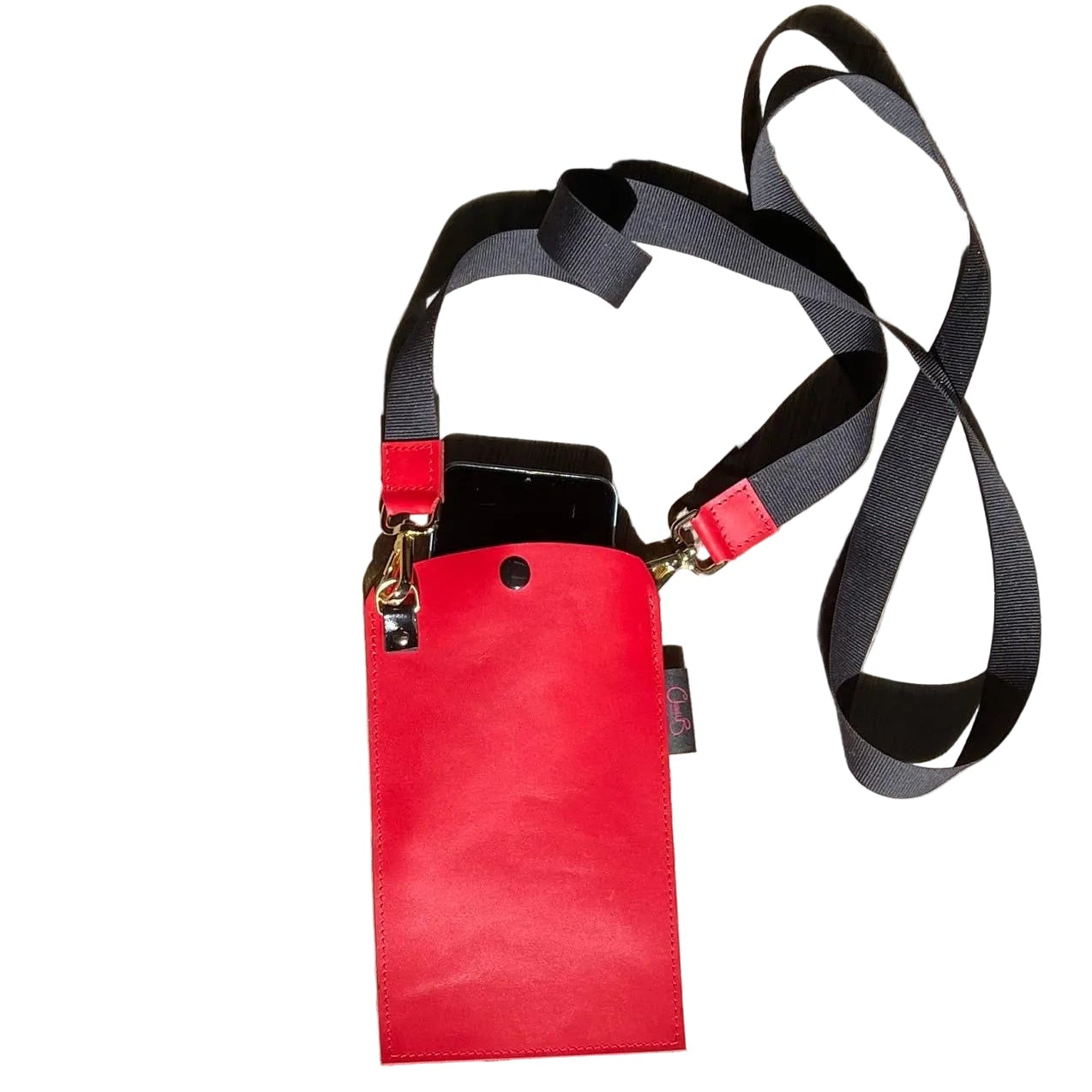 Le Paquete-Red phone holder bag