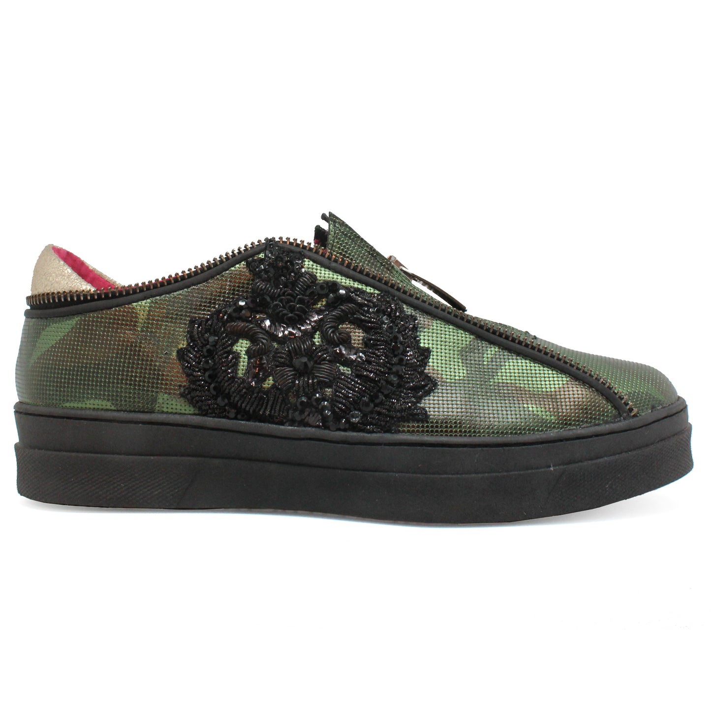 Adieu -Green Military Zip up sneaker