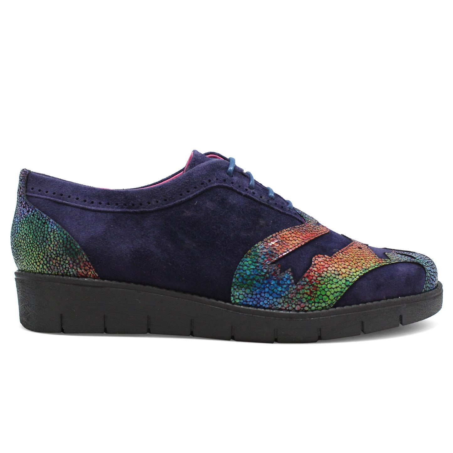 Blanc - Navy Multi lace shoe- last pair 39!