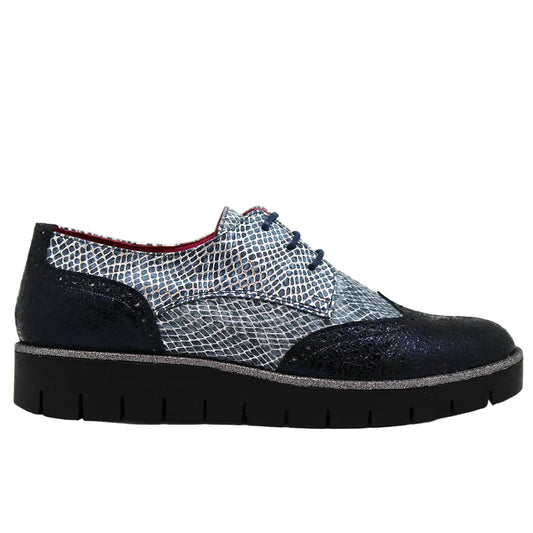 Bolt - Blue Crack Metallic lace up shoe- last pair 39!