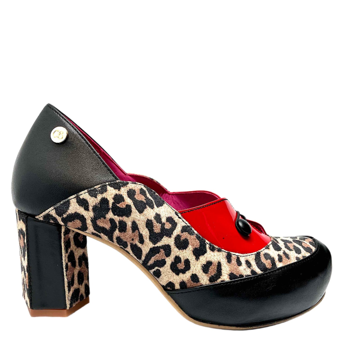 Cinque-Red leopard cork