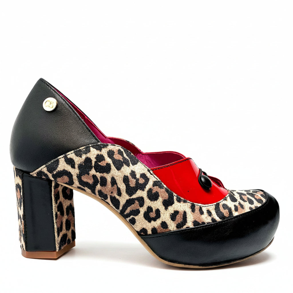 Cinque-Red leopard cork