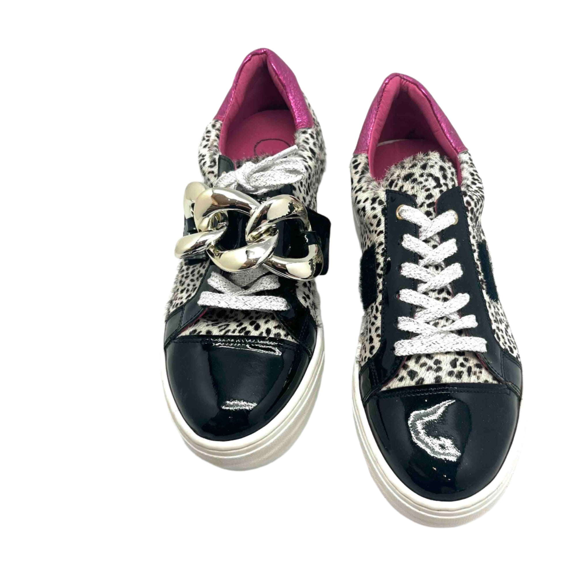 Cello- Cheetah black-fuchsia sneaker - Chanii B
